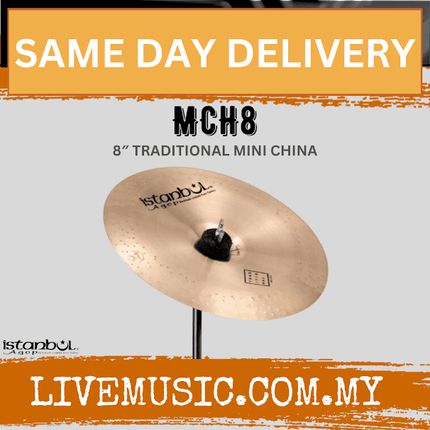 Istanbul Agop Cymbals MCH8 8? Traditional Mini China ( MCH-8 / MCH 8 )