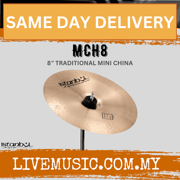Istanbul Agop Cymbals MCH8 8? Traditional Mini China ( MCH-8 / MCH 8 )