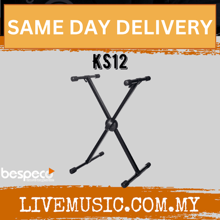 Bespeco KS12 Professional Keyboard Stand ( KS-12 / KS 12 )