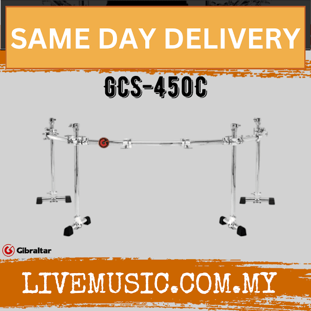 Gibraltar GCS-450C Chrome Road Series 4 Post Curved Rack (GCS450C)