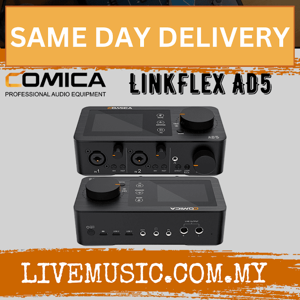 Comica Audio LINKFLEX AD5 Portable 4x4 Dual USB-C Audio Interface for Computer and Phone/Tablet (LINKFLEX-AD5)