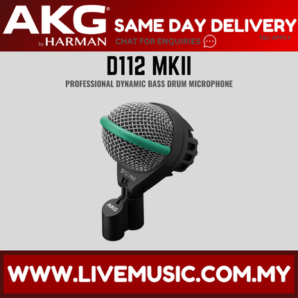 AKG D112 MKII Cardioid Dynamic Kick Drum Microphone (D-112 / D 112 Mk2)