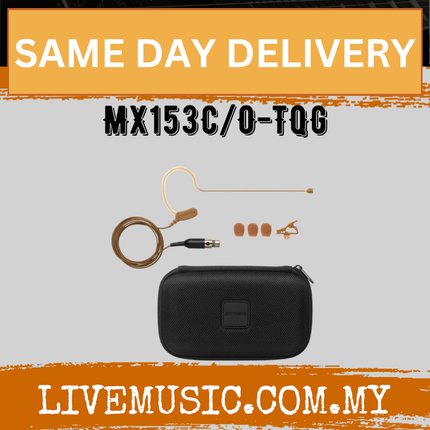 Shure MX153C/O-TQG Omnidirectional Earset Microphone for Shure Wireless  - Cocoa ( MX153COTQG / MX153CO TQG )