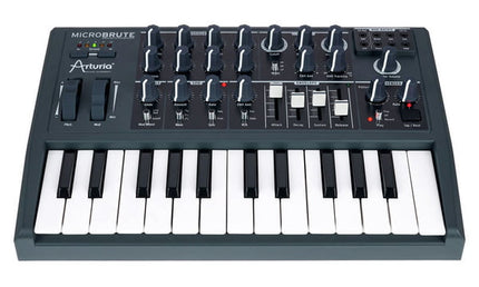 Arturia MicroBrute - 25 Keys Analog Monophonic Midi Synthesizer - Black ( Keylab88 / Mk2 )