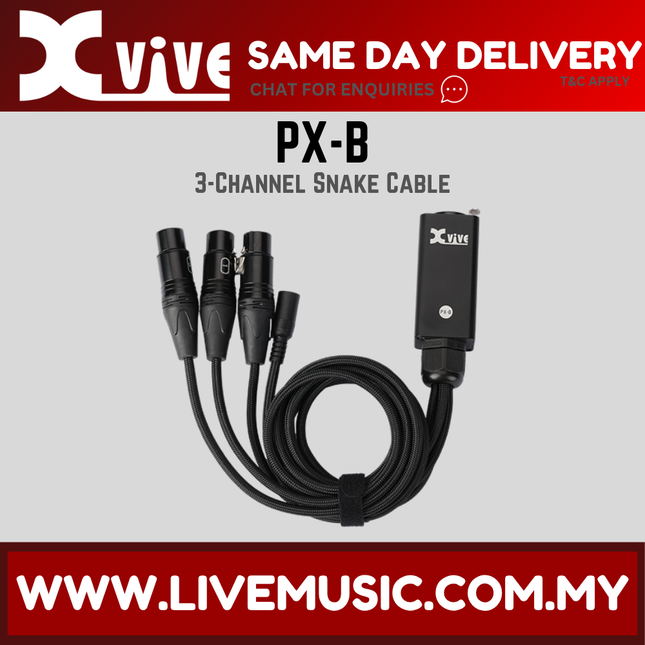 Xvive Audio PXB 3-Channel Snake (PX-B PX B)