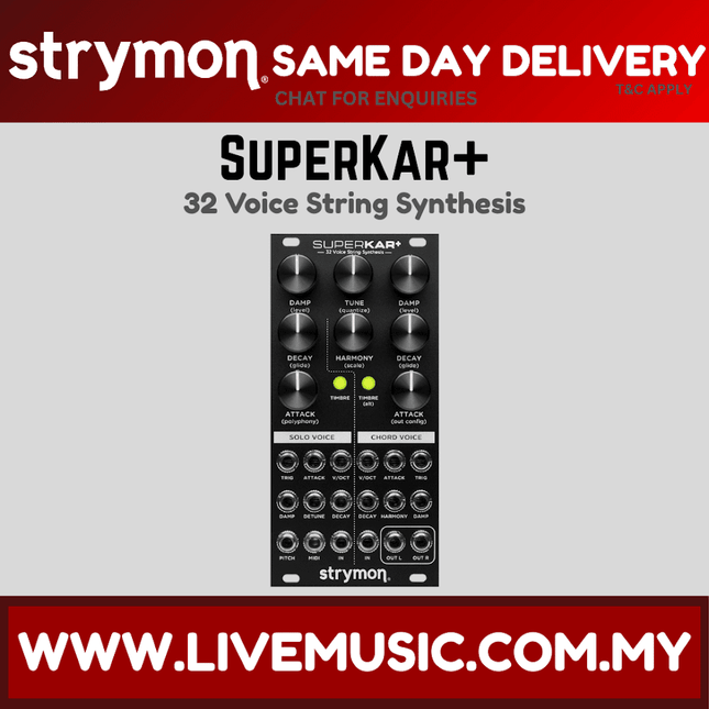 Strymon SuperKar+ Synth Voice Eurorack Module
