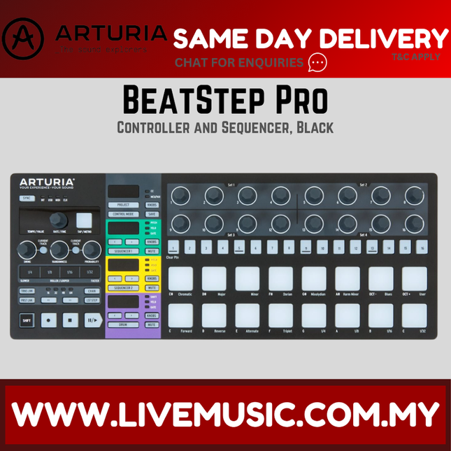 Arturia BeatStep Pro Controller & Sequencer - Black