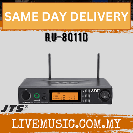 JTS RU-8011D Series UHF Single Channel PLL Diversity Receiver (RU 8011D RU8011D)
