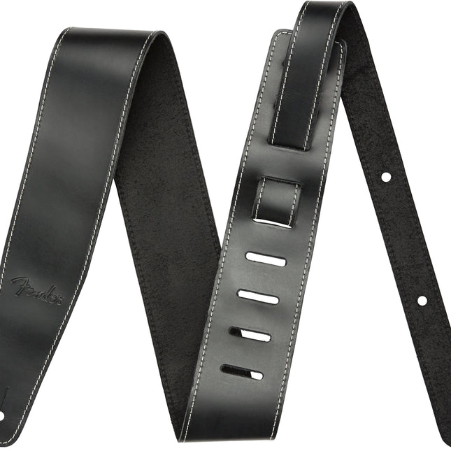 Fender Broken-in Leather Guitar Strap - Black