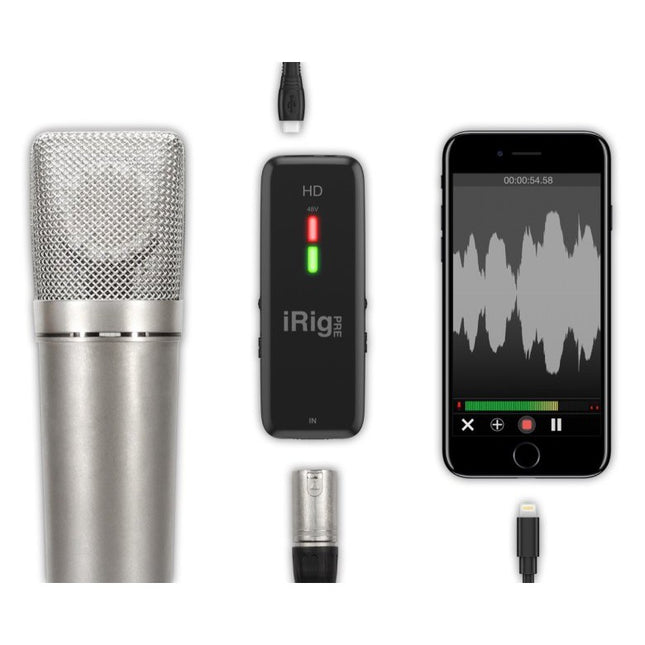 IK Multimedia iRig Pre HD - Digital Microphone Pre-amp and Interface