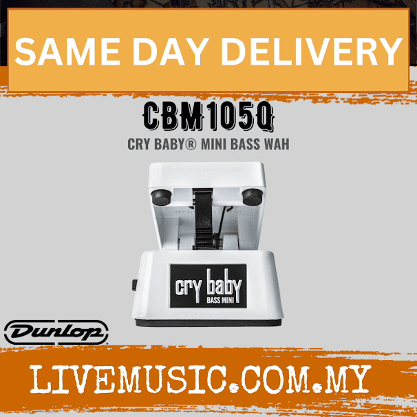 Jim Dunlop CBM105Q Cry Baby Bass Mini Wah Pedal (CBM-105Q / CBM 105Q)