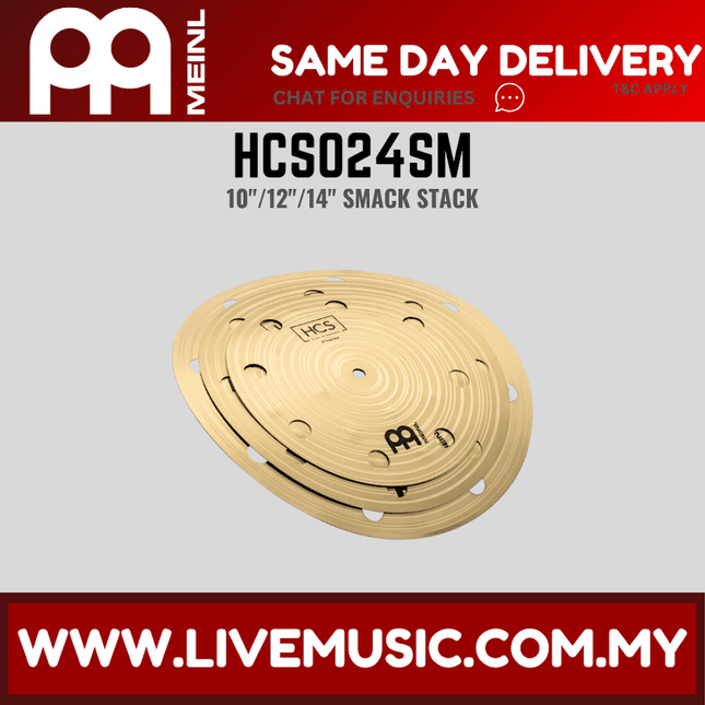 Meinl HCS024SM 10"/12"/14" HCS Smack Stack Cymbal