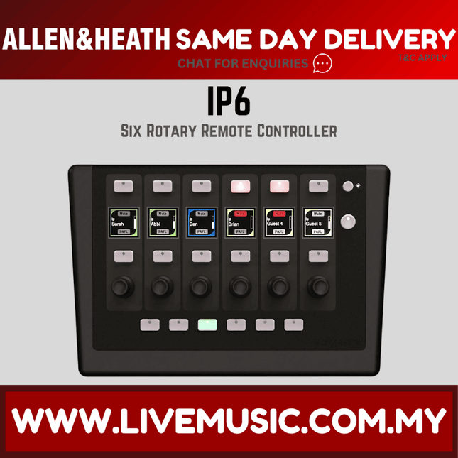 Allen & Heath IP6X Remote Controller ( IP6-X / IP6 X )