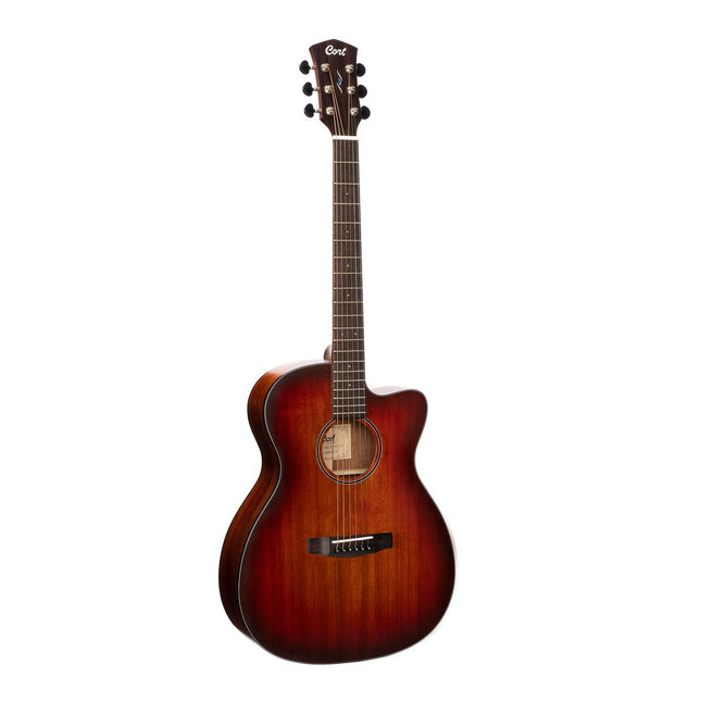 Cort Core-OC All Blackwood Acoustic-Electric Guitar with Deluxe Soft Case - Open Pore Light Burst (CoreOC/CORE)