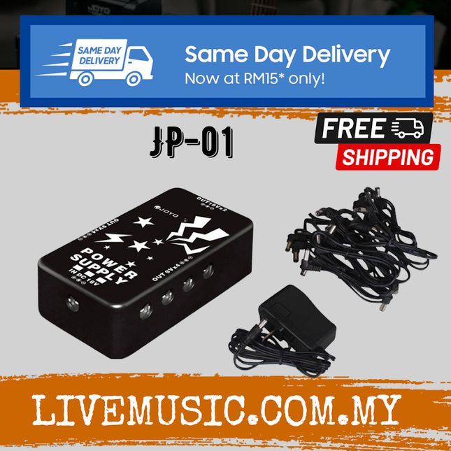 Joyo JP-01 Power Supply Brick For 10 Guitar Effect Pedals Separate Pedal Output (JP01 / JP 01)