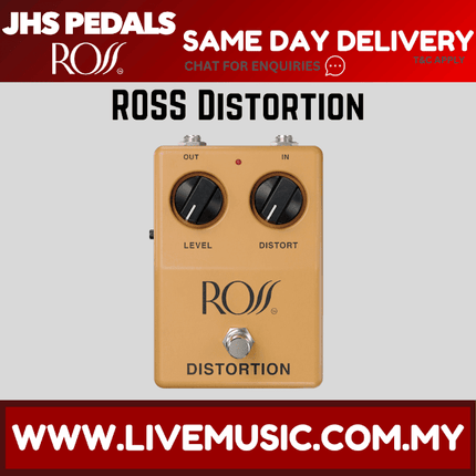 JHS ROSS Distortion Guitar Effects Pedal