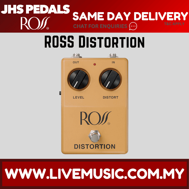 JHS ROSS Distortion Guitar Effects Pedal