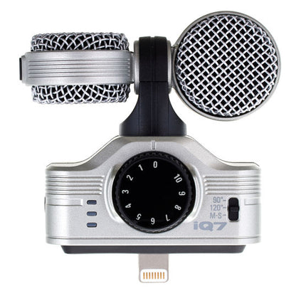 Zoom IQ7 Rotating Mid Side Stereo Capsule Mic Microphone Lightning Connector For IOS (IQ 7/IQ-7)