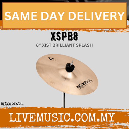 Istanbul Agop Cymbals XSPB8 8" Xist Brilliant Splash Cymbal (XSPB 8/XSPB-8)