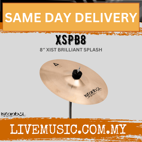 Istanbul Agop Cymbals XSPB8 8" Xist Brilliant Splash Cymbal (XSPB 8/XSPB-8)