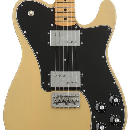 Fender Vintera 70s Telecaster Deluxe Electric Guitar, Maple Fretboard with Gig Bag - Vintage Blonde