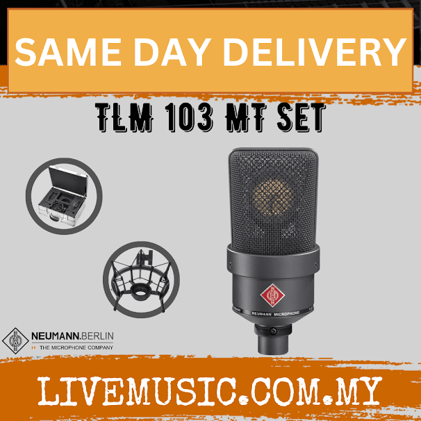 Neumann TLM 103 Anniversary Edition Large-Diaphragm Condenser Microphone - Matte Black/Nickel ( TLM103 / TLM-103 )