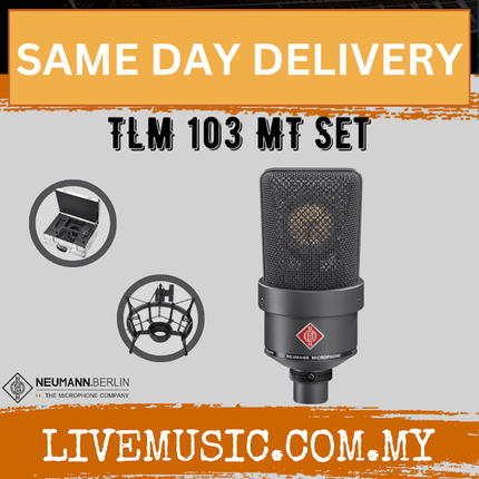 Neumann TLM 103 Anniversary Edition Large-Diaphragm Condenser Microphone - Matte Black/Nickel ( TLM103 / TLM-103 )