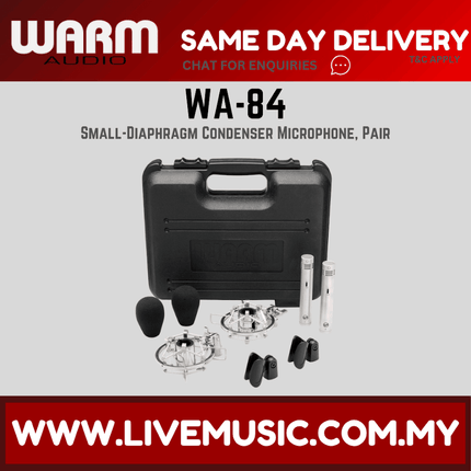 Warm Audio WA-84 Small-Diaphragm Condenser Microphone, Stereo Pair — ( WA84 WA 84 )