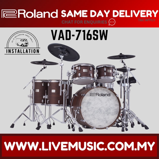 Roland VAD-716 Electronic Drum Set ( VAD 716 VAD716 ) Replace VAD706 VAD-706