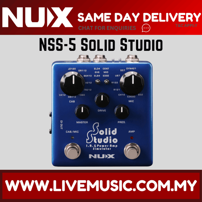 NUX NSS-5 Solid Studio - IR and Power Amp Stimulator (NSS5/NSS 5)