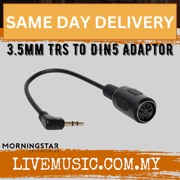 Morningstar 3.5MM TRS Male to DIN5 Female Adaptor, 22cm