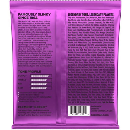 Ernie Ball 2821 Bass Guitar Strings Power Slinky 5-String Roundwound (50-135/EB2821)