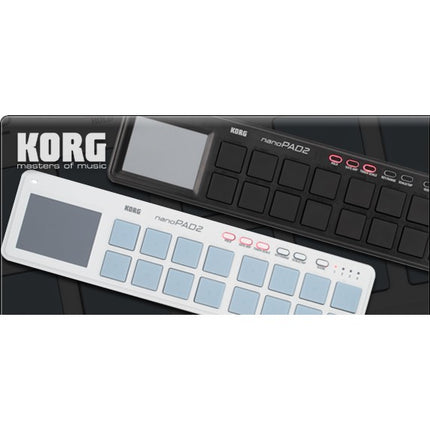 Korg nanoPAD2 Midi USB Controller, Black (Nano Pad 2/NanoPad 2/NanoPAD-2)