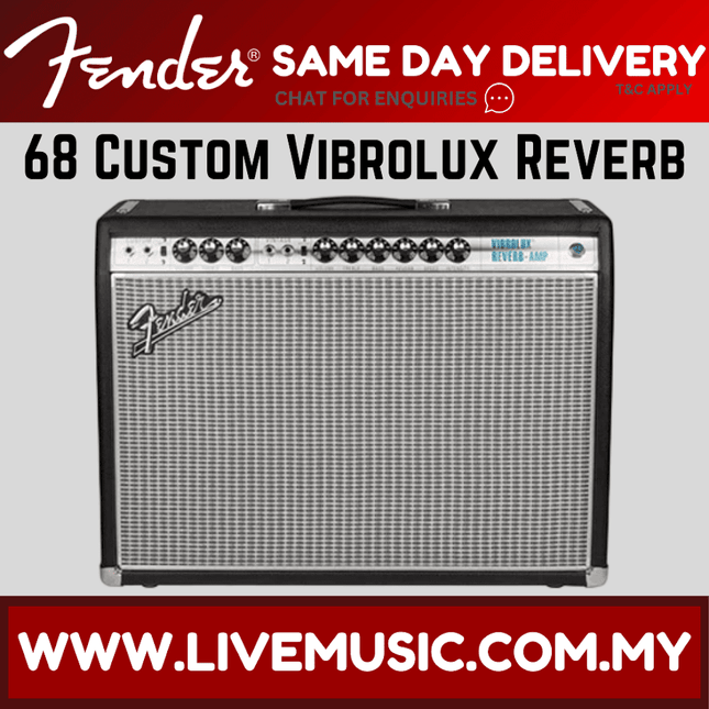 Fender tube guitar amplifier combo with black cabinet and silver grille front