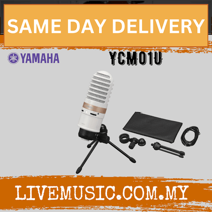 Yamaha YCM01U USB Condenser Microphone - White / Black ( YCM-01U YCM 01U )