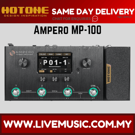 Hotone MP-100 Ampero Multi Effects Pedal ( MP100 / MP 100 )