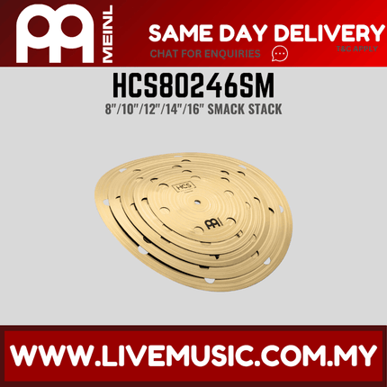 Meinl HCS80246SM 8"/10"/12"/14"/16" HCS Smack Stack Cymbal