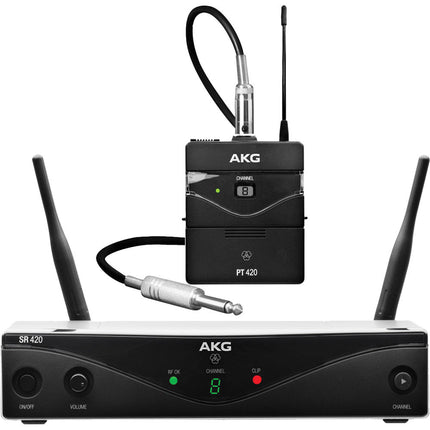 AKG WMS420 Instrumental Set Wireless Guitar System - (WMS-420/WMS 420)
