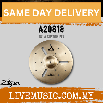 Zildjian 18" A Series Custom EFX Crash Cymbal (A20818)