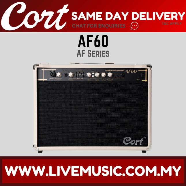 Cort AF60 60-Watt Acoustic Guitar Amplifier (AF-60/AF 60)