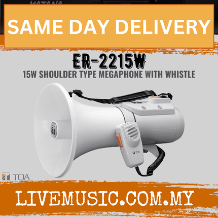 TOA ER-2215W 15W Shoulder Type Megaphone with Whistle ( ER 2215W / ER2215W )