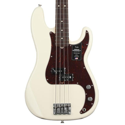 Fender American Professional II Precision Bass Electric Guitar, Rosewood Fretboard - Olympic White