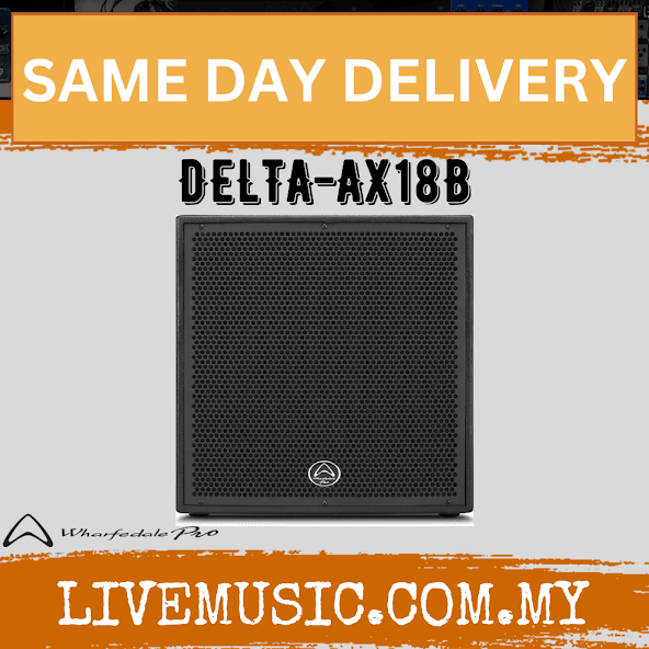 WHARFEDALE PRO Delta-AX18B 18" active subwoofer with front grille and center logo