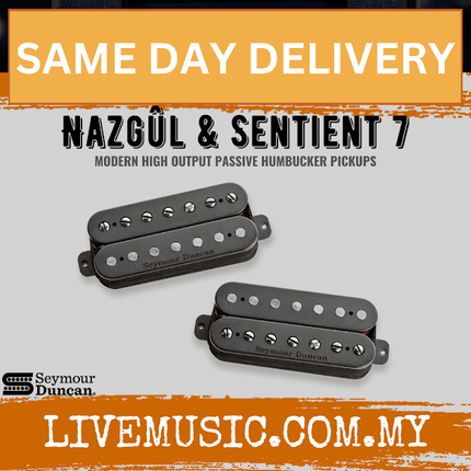 Seymour Duncan Nazgul/Sentient7 7 String Humbucker Pickup Set, Black