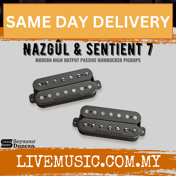 Seymour Duncan Nazgul/Sentient7 7 String Humbucker Pickup Set, Black