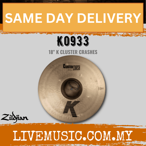 Zildjian K0933 18″ K Cluster Crash Cymbal (K0933)