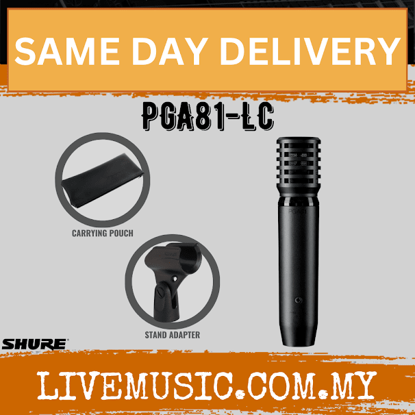 Shure PGA81 Small Diaphragm Condenser Microphone ( PGA81 XLR / PGA81-LC / PGA-81 )
