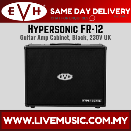 EVH 5150III Hypersonic FR12 Guitar Amp Cabinet, Black (FR-12/FR 12)
