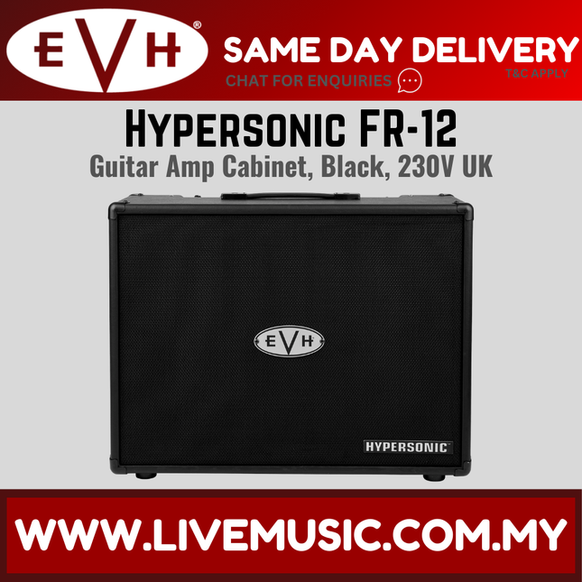 EVH 5150III Hypersonic FR12 Guitar Amp Cabinet, Black (FR-12/FR 12)