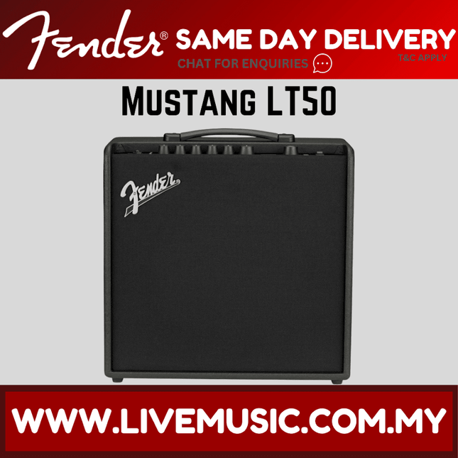 Fender Mustang LT50 Guitar Combo Amplifier (LT-50/LT 50)